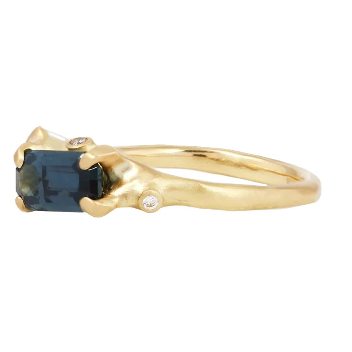 Blue Sapphire Cluster Ring Johnny Ninos Rings