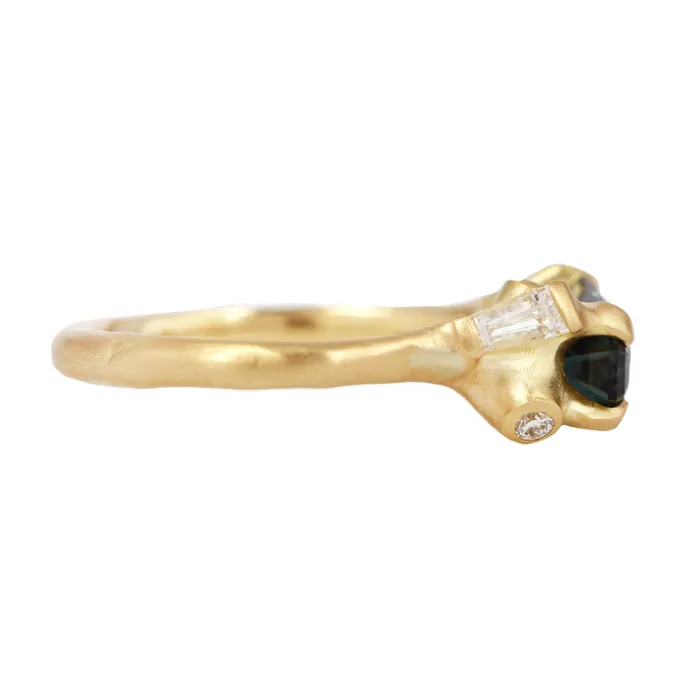Blue Sapphire Cluster Ring Johnny Ninos Rings