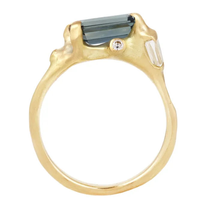 Blue Sapphire Cluster Ring Johnny Ninos Rings
