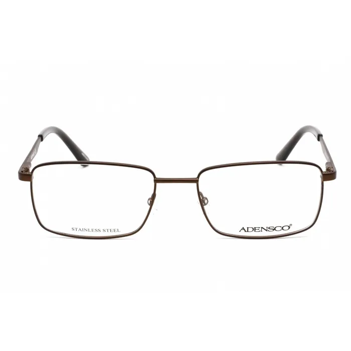 Bracelets Adensco Adensco Mens Eyeglasses Matte Brown Stainless Steel Rectangular AD 129 04IN 00