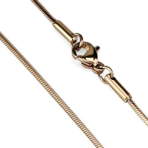 Bracelets Alamode TK2435R IP Rose GoldIon Plating Stainless Steel Chain with No Stone