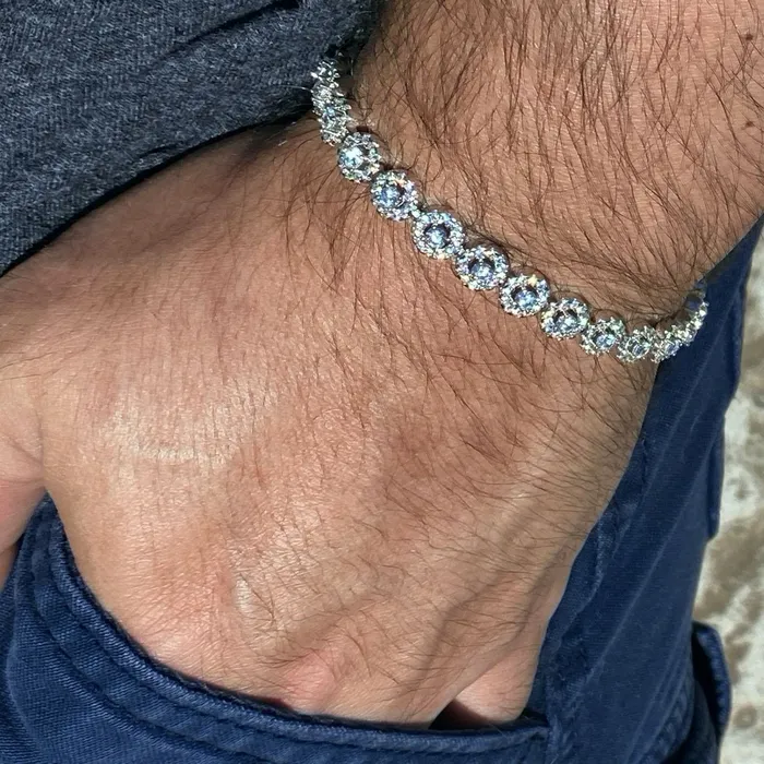 Bracelets Bling Cartel Admin Solid 925 Sterling Silver Iced Flower Cluster Bracelet 75 Inch Bracelets Bling Cartel Admin Solid 925 Sterling Silver Iced Flower Cluster Bracelet 75 Inch