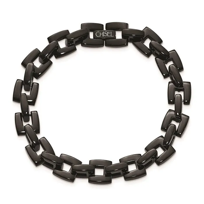 Bracelets Chisel Stainless Steel Black IPplated 85in Bracelet Bracelets Chisel Stainless Steel Black IPplated 85in Bracelet