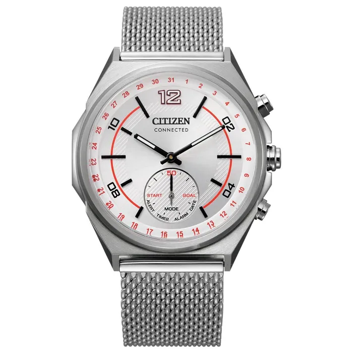 Bracelets Citizen Citizen Mens Bluetooth Watch Connected Silver Tone Dial Mesh Bracelet CX000071A Bracelets Citizen Citizen Mens Bluetooth Watch Connected Silver Tone Dial Mesh Bracelet CX000071A