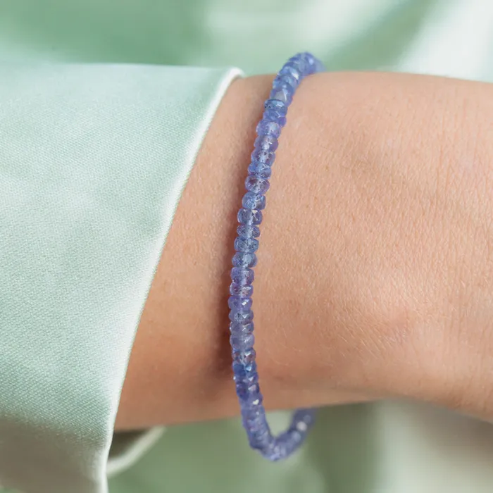 Bracelets Earthly Abundance Jewelry Tanzanite Beaded Bracelet