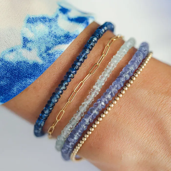 Bracelets Earthly Abundance Jewelry Tanzanite Beaded Bracelet