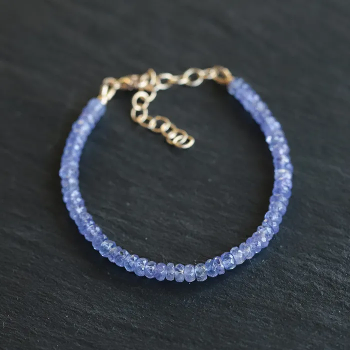Bracelets Earthly Abundance Jewelry Tanzanite Beaded Bracelet