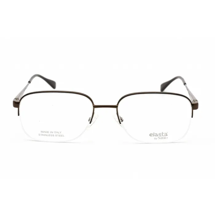 Bracelets Elasta Mens Eyeglasses Brown Stainless SteelAcetate Rectangular E 7238 009Q 00 Elasta