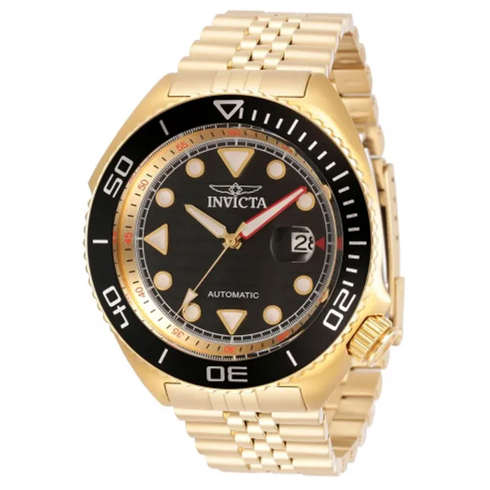 Bracelets Invicta Invicta Mens Automatic Watch Pro Diver Black and Gold Dial Bracelet 30421 Bracelets Invicta Invicta Mens Automatic Watch Pro Diver Black and Gold Dial Bracelet 30421
