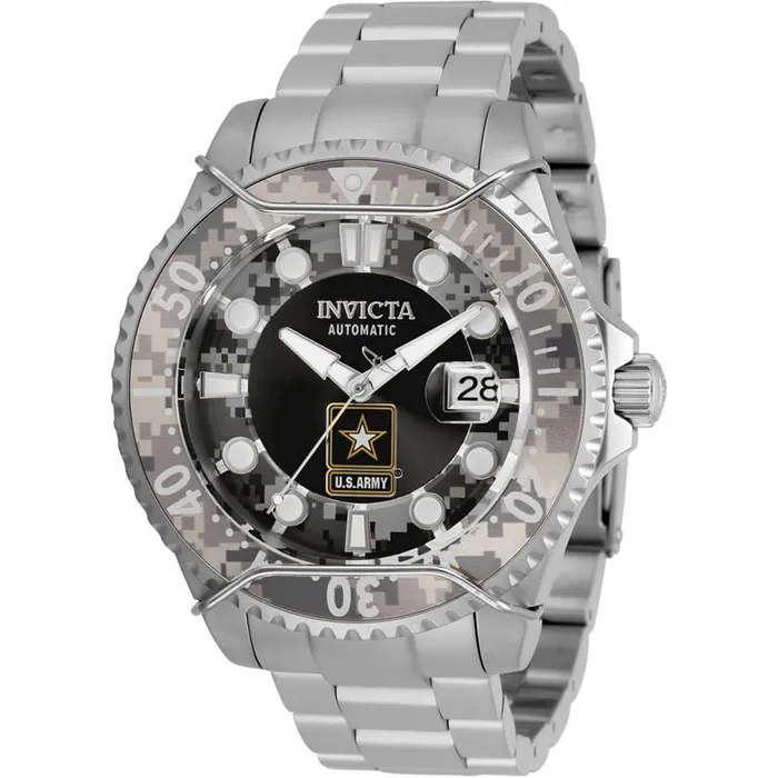Bracelets Invicta Invicta Mens Automatic Watch US Army Black and Camouflage Dial Bracelet 31851 Bracelets Invicta Invicta Mens Automatic Watch US Army Black and Camouflage Dial Bracelet 31851