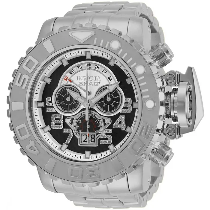 Bracelets Invicta Invicta Mens Chrono Watch Shaq Diamond Black and Silver Tone Dial Bracelet 33729 Bracelets Invicta Invicta Mens Chrono Watch Shaq Diamond Black and Silver Tone Dial Bracelet 33729