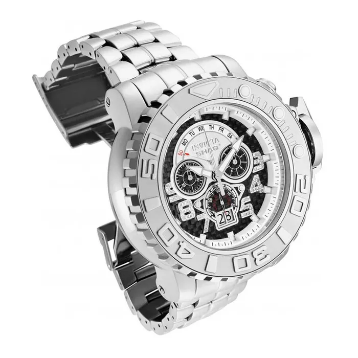 Bracelets Invicta Invicta Mens Chrono Watch Shaq Diamond Black and Silver Tone Dial Bracelet 33729 Bracelets Invicta Invicta Mens Chrono Watch Shaq Diamond Black and Silver Tone Dial Bracelet 33729