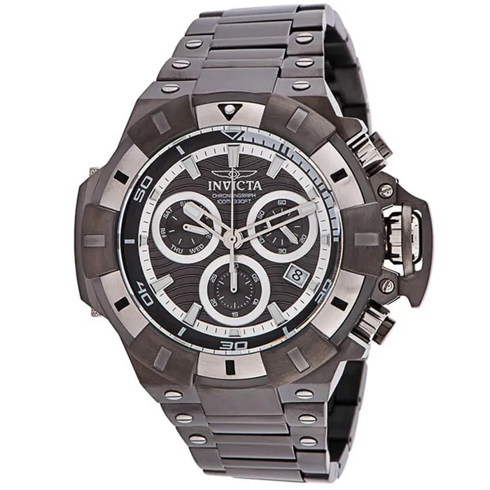 Bracelets Invicta Invicta Mens Quartz Watch Akula Chronograph Gunmetal Steel Bracelet 31868 Bracelets Invicta Invicta Mens Quartz Watch Akula Chronograph Gunmetal Steel Bracelet 31868