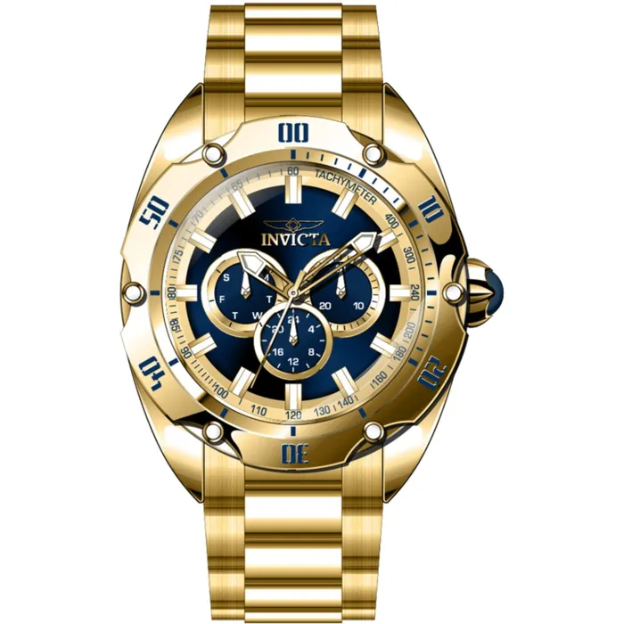 Bracelets Invicta Invicta Mens Watch Venom Blue and Gold Tone Dial Steel Bracelet Quartz 45732 Bracelets Invicta Invicta Mens Watch Venom Blue and Gold Tone Dial Steel Bracelet Quartz 45732