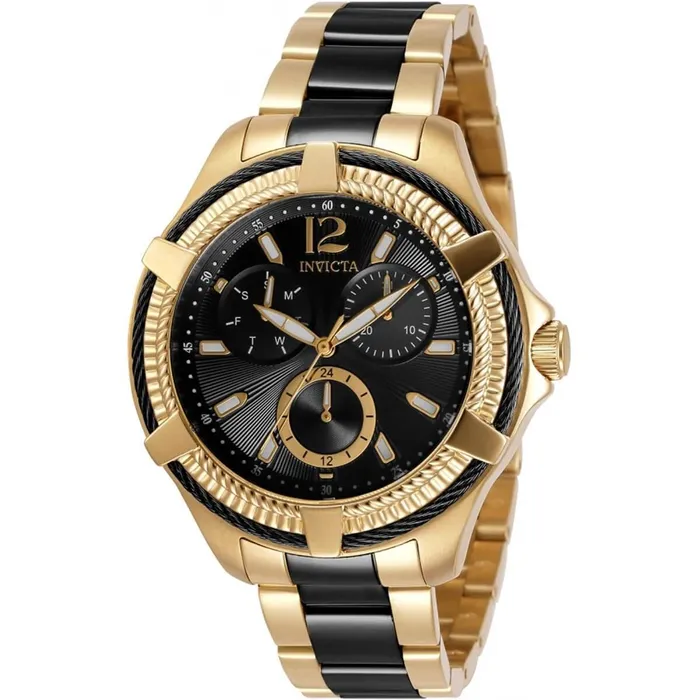 Bracelets Invicta Invicta Womens Quartz Watch Bolt Two Tone Yellow Gold and Black Bracelet 30894 Bracelets Invicta Invicta Womens Quartz Watch Bolt Two Tone Yellow Gold and Black Bracelet 30894