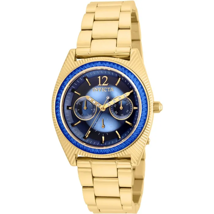 Bracelets Invicta Invicta Womens Quartz Watch Wildflower Blue Dial Yellow Gold Bracelet 23462 Bracelets Invicta Invicta Womens Quartz Watch Wildflower Blue Dial Yellow Gold Bracelet 23462