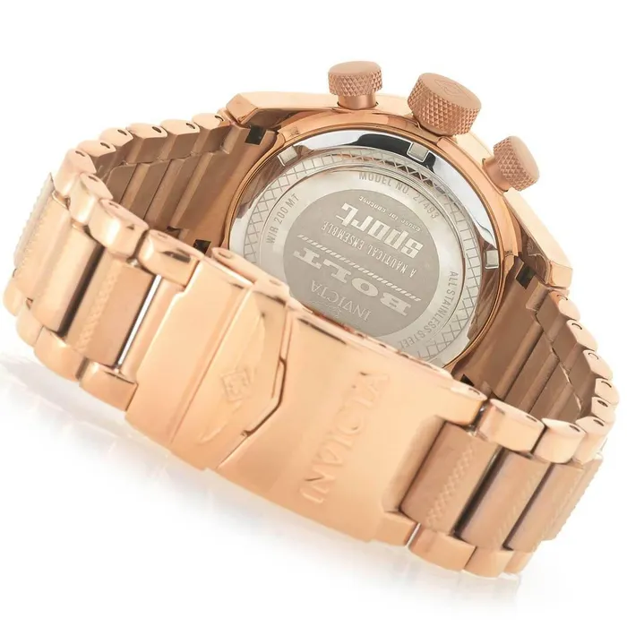 Bracelets Invicta Womens Chronograph Watch Bolt Silver Tone Dial Rose Gold Bracelet 27493 Invicta Bracelets Invicta Womens Chronograph Watch Bolt Silver Tone Dial Rose Gold Bracelet 27493 Invicta