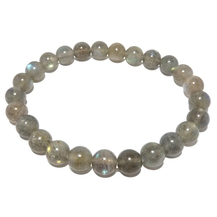 Bracelets Satin Crystals Labradorite Bracelet Rainbow God Zeus Lightning