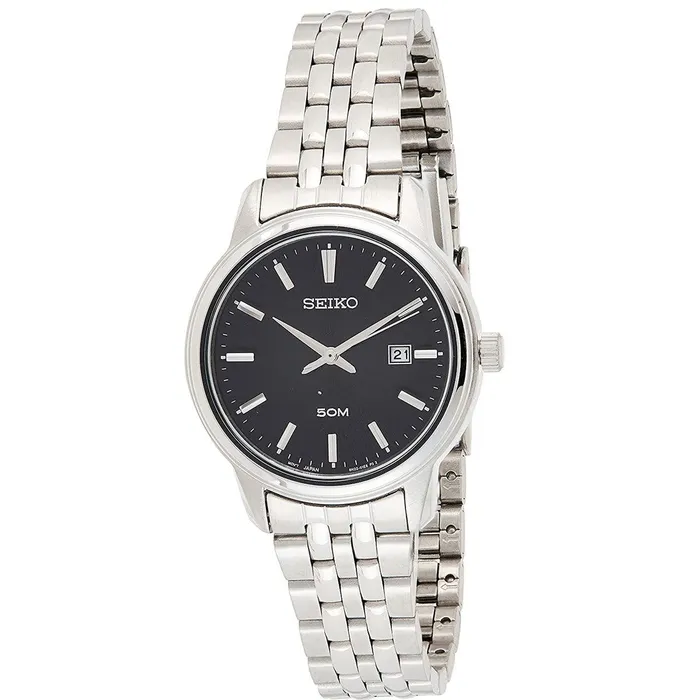 Bracelets SEIKO Seiko Womens Watch Neo Classic Black Dial Stainless Steel Bracelet SUR663P1 Bracelets SEIKO Seiko Womens Watch Neo Classic Black Dial Stainless Steel Bracelet SUR663P1