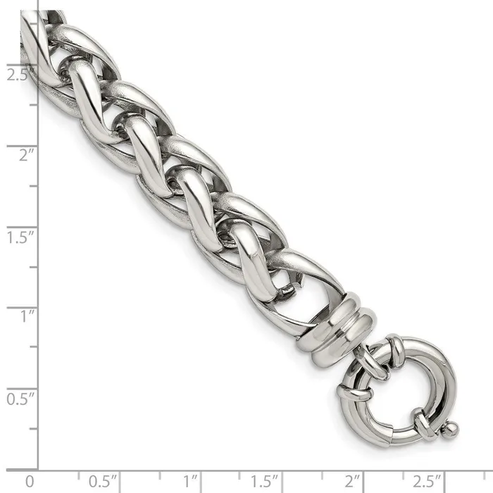 Bracelets Stainless Steel Polished Fancy Link Bracelet Chisel Bracelets Stainless Steel Polished Fancy Link Bracelet Chisel