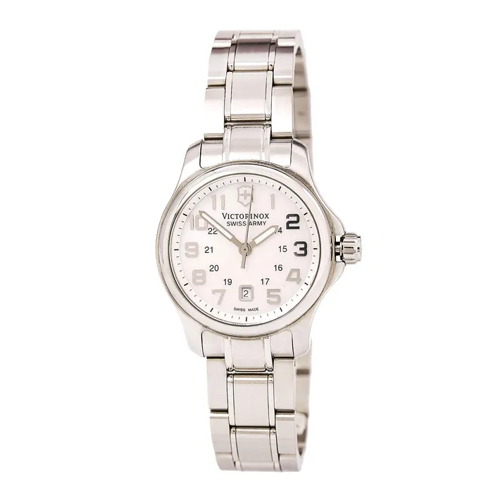 Bracelets Victorinox Swiss Army Swiss Army 241458 Womens Officers XS White MOP Dial Stainless Steel Bracelet Watch Bracelets Victorinox Swiss Army Swiss Army 241458 Womens Officers XS White MOP Dial Stainless Steel Bracelet Watch