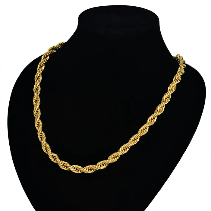 Bracelets VVS Jewelry 14k Gold 316L Stainless Steel Rope Chain BOGO
