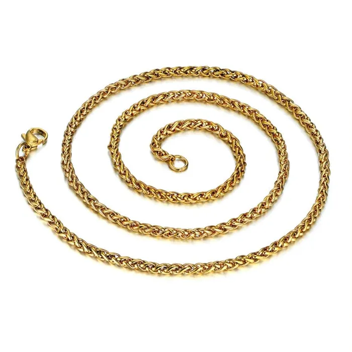 Bracelets VVS Jewelry 14k Gold 316L Stainless Steel Rope Chain BOGO