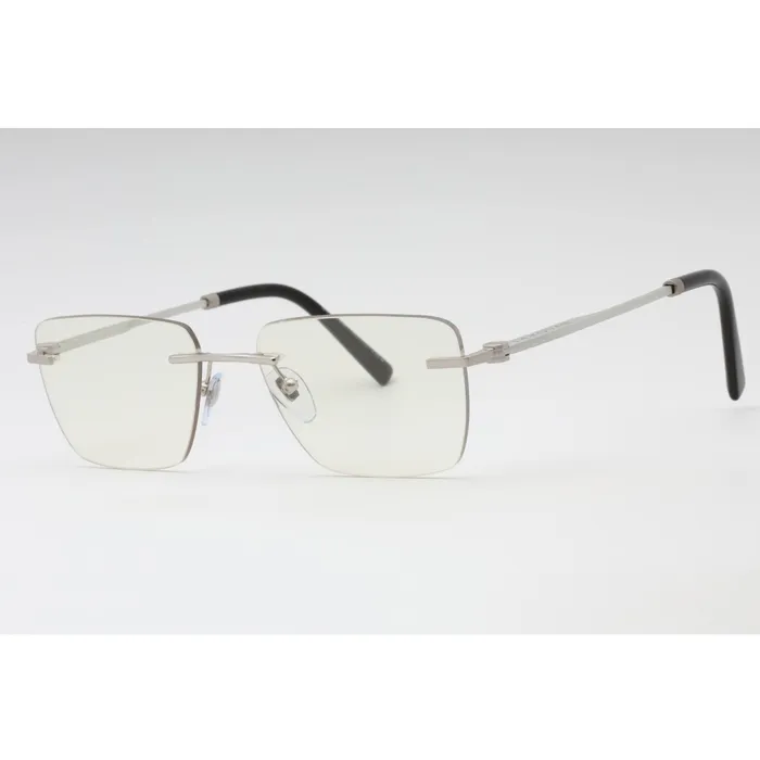 Bvlgari Mens Eyeglasses Matte Silver Rimless Rectangular 55mm Frame 0BV1122 2072 BVLGARI Rings Bvlgari Mens Eyeglasses Matte Silver Rimless Rectangular 55mm Frame 0BV1122 2072 BVLGARI Rings