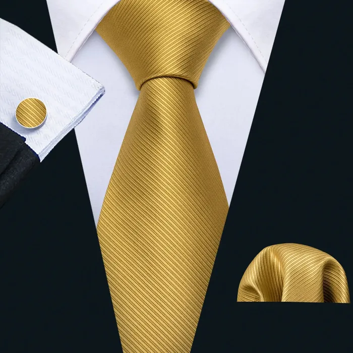 BWG VIP Design Collection Mens Fashion Golden Yellow Geometric Jacquard 100 Premium High Quality Silk Ties Divine Inspiration Styles Rings