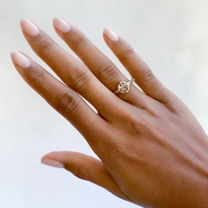 Champagne Baguette Ring Rebecca Overmann Rings