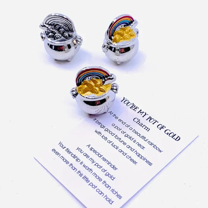 Charm Necklaces GANZ Youre My Pot of Gold Pocket Charm PT37