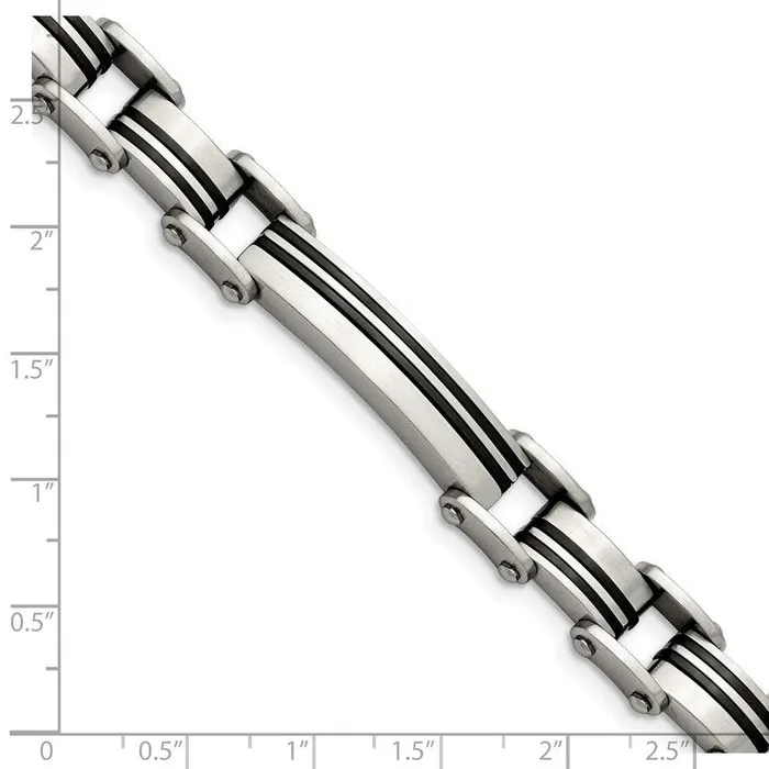 Chisel Bracelets Stainless Steel Brushed Black IPplated Bracelet Chisel Bracelets Stainless Steel Brushed Black IPplated Bracelet