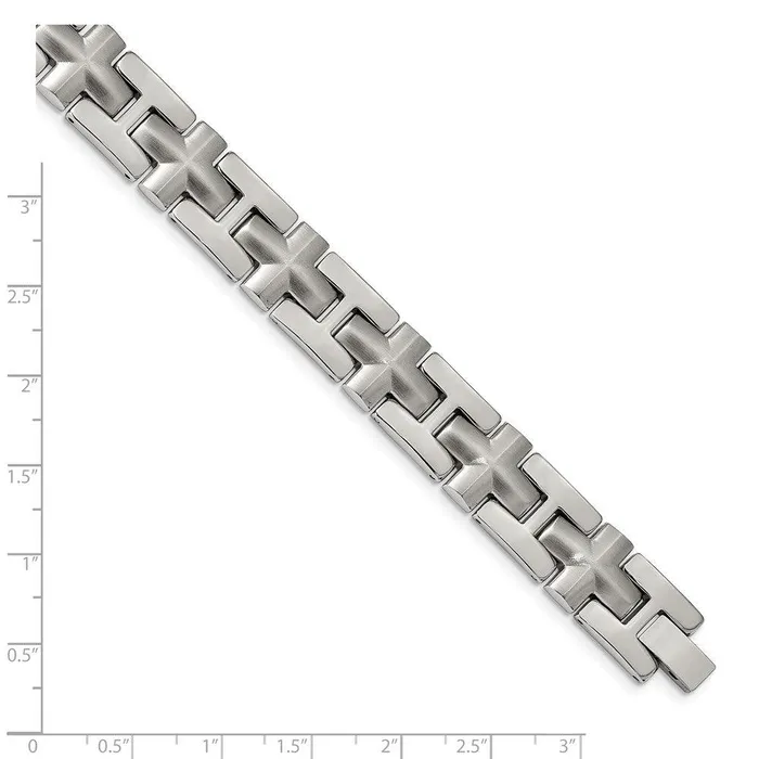 Chisel Bracelets Stainless Steel Brushed Polished 85in Bracelet Chisel Bracelets Stainless Steel Brushed Polished 85in Bracelet