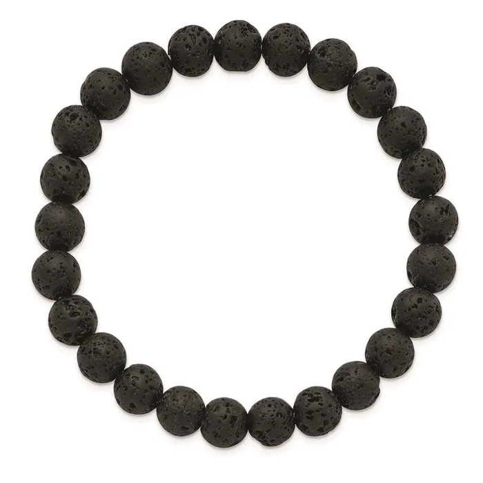 Chisel Bracelets Volcanic Rock Agate Beaded Stretch Bracelet Chisel Bracelets Volcanic Rock Agate Beaded Stretch Bracelet
