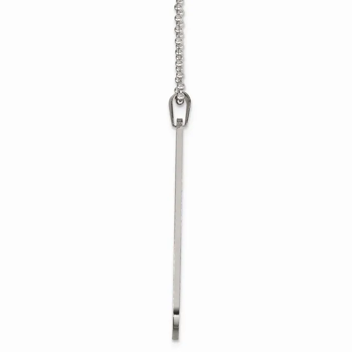 Chisel Necklaces Stainless Steel Brushed Polished Rounded Edge XLarge 2mm Dog Tag Necklace Chisel Necklaces Stainless Steel Brushed Polished Rounded Edge XLarge 2mm Dog Tag Necklace
