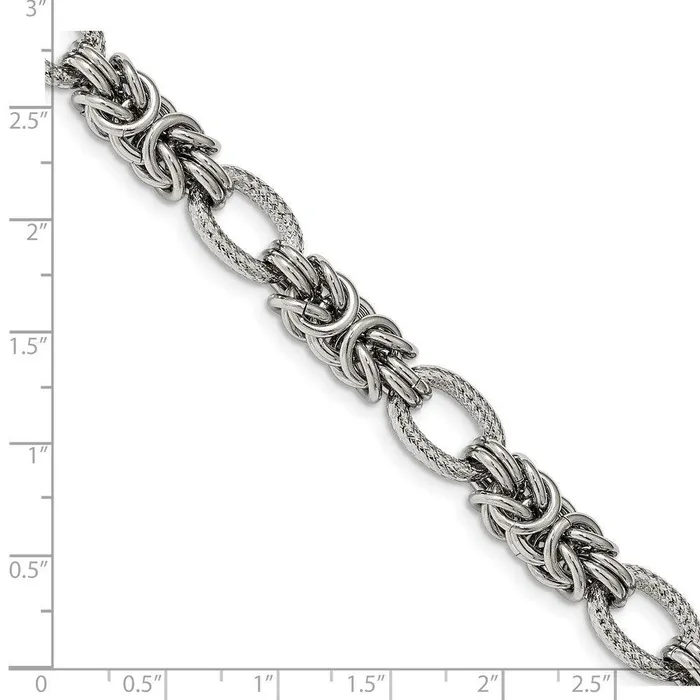 Chisel Stainless Steel Polished 8in with 1in ext Bracelet Bracelets Chisel Stainless Steel Polished 8in with 1in ext Bracelet Bracelets