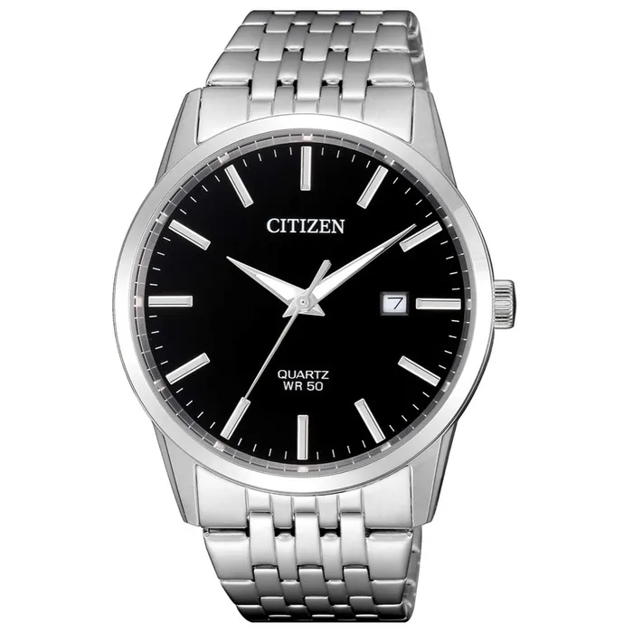Citizen Bracelets Citizen Mens Watch Quartz Black Dial Stainless Steel Bracelet Date BI500087E Citizen Bracelets Citizen Mens Watch Quartz Black Dial Stainless Steel Bracelet Date BI500087E