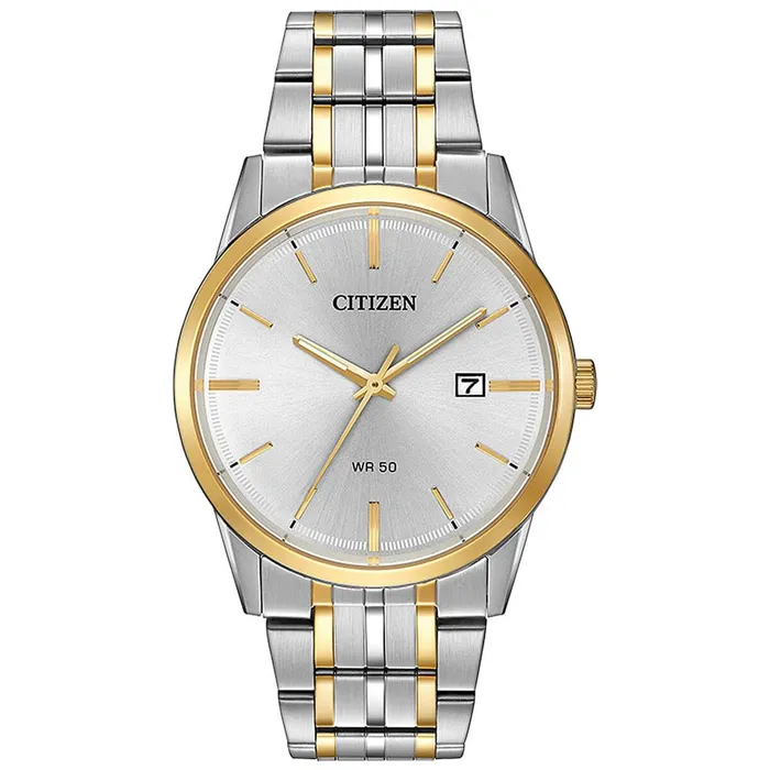 Citizen Mens Quartz Watch Gold Tone Bezel Two Tone Bracelet BI500451A Citizen Bracelets Citizen Mens Quartz Watch Gold Tone Bezel Two Tone Bracelet BI500451A Citizen Bracelets