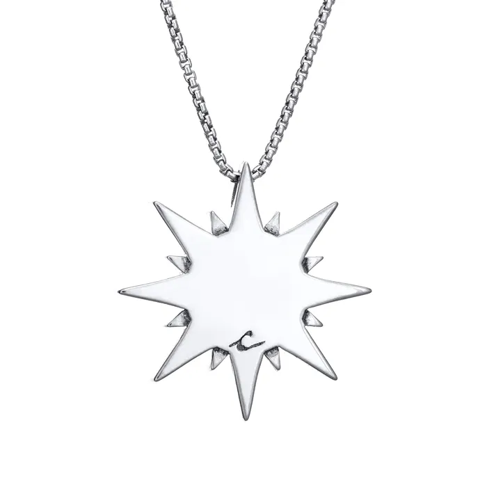 closebymejewelry Necklaces Sun Cremation Necklace in 14K White Gold