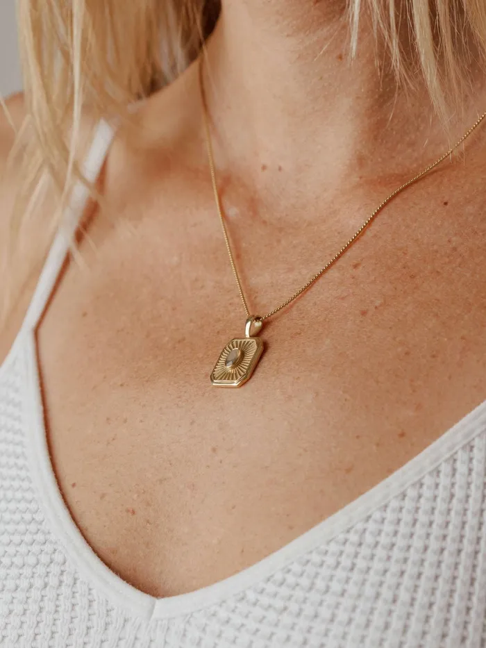 closebymejewelry Necklaces Tessa Cremation Necklace in 14K Rose Gold