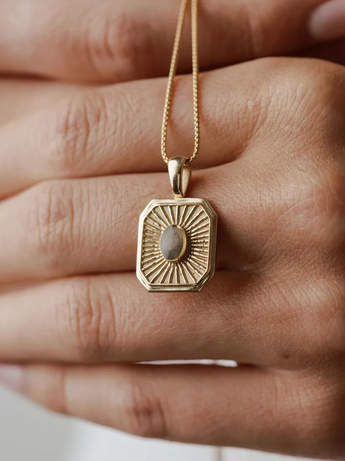 closebymejewelry Necklaces Tessa Cremation Necklace in 14K Rose Gold