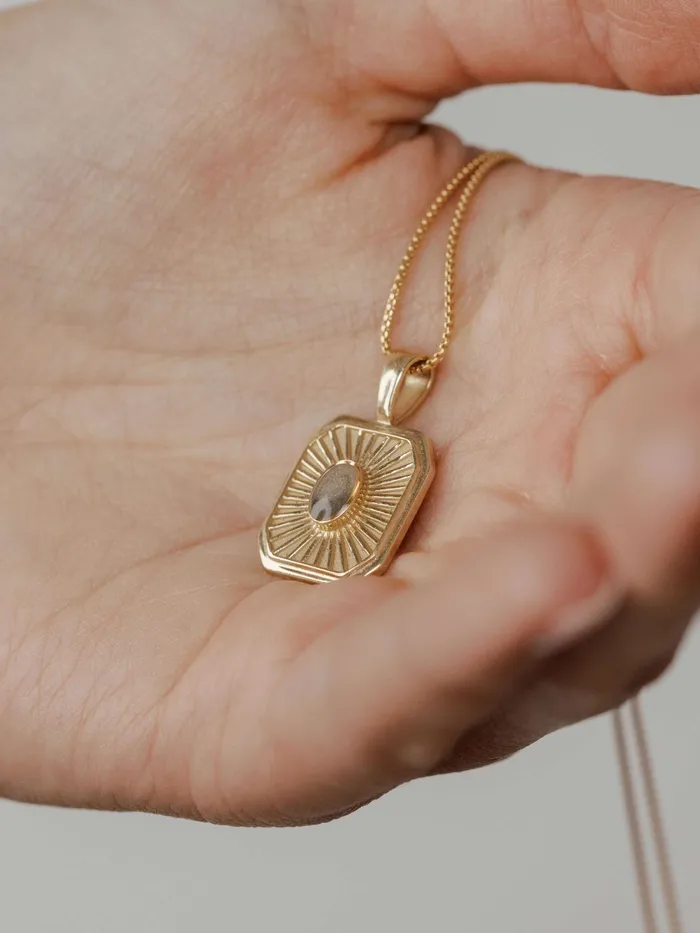 closebymejewelry Necklaces Tessa Cremation Necklace in 14K Rose Gold
