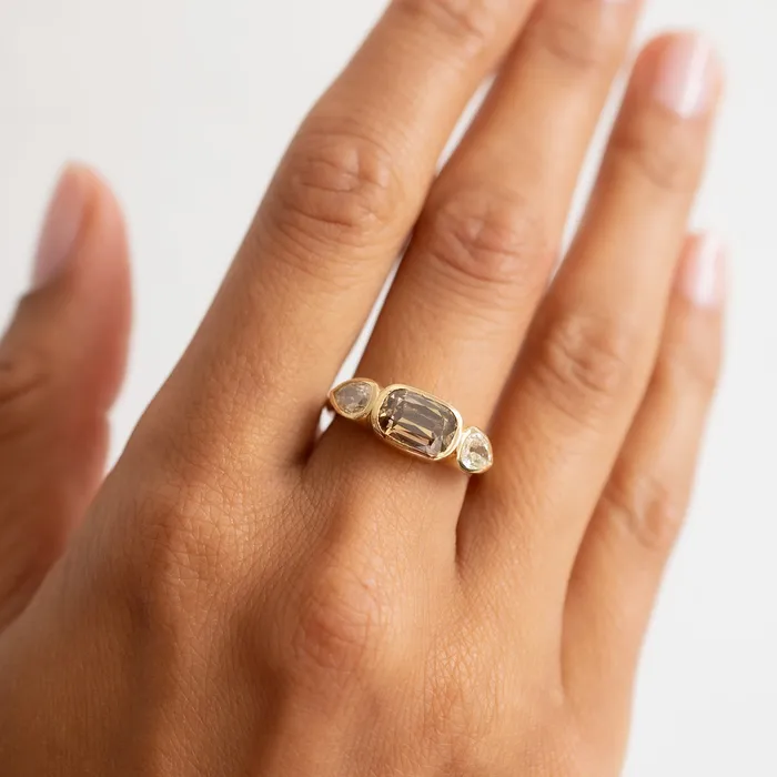 Cognac Radiance Diamond Ring Lauren Wolf Jewelry Rings