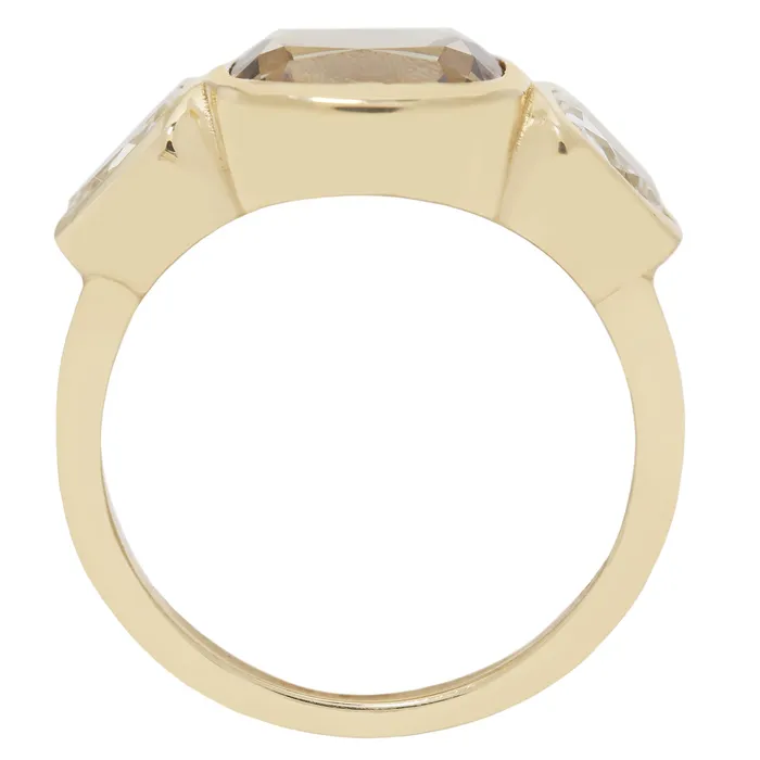 Cognac Radiance Diamond Ring Lauren Wolf Jewelry Rings