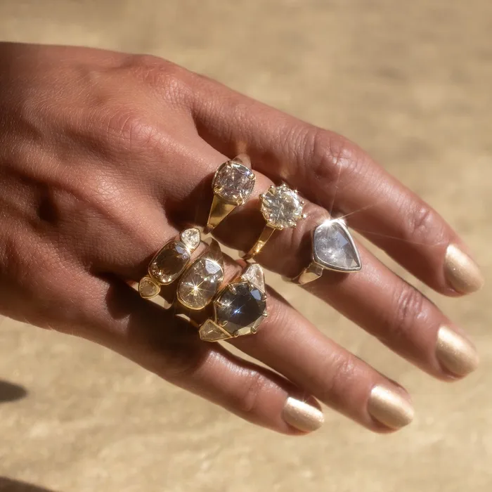 Cognac Radiance Diamond Ring Lauren Wolf Jewelry Rings