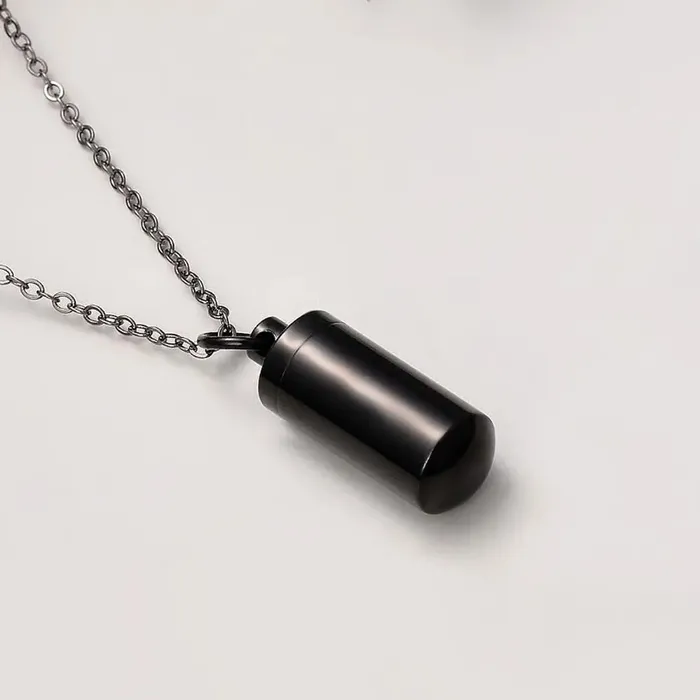 Cylinder Memorial Vessel Urn Pendant Necklace VVS Jewelry Necklaces