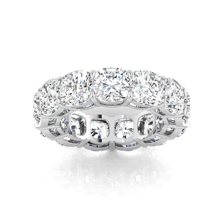 deBebians Cushion Cut Lab Grown Diamond Eternity Band 975cttw Rings