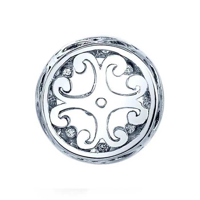 deBebians Earrings Round Forever One Moissanite Round Halo Earrings