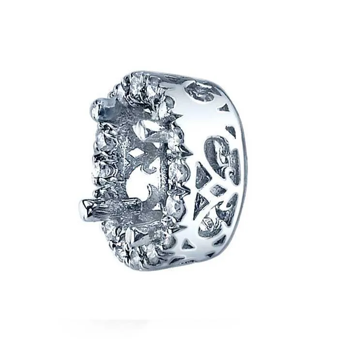 deBebians Earrings Round Forever One Moissanite Round Halo Earrings