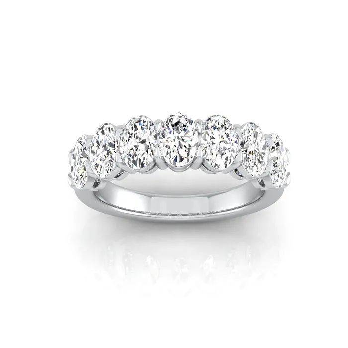 deBebians Oval Lab Grown Diamond Seven Stone Ring 210cttw Rings